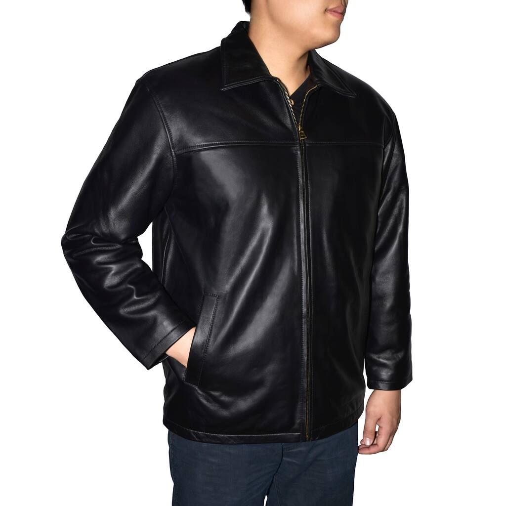 Victory Outfitters Men's Classic Lambskin Straight Bottom Jacket