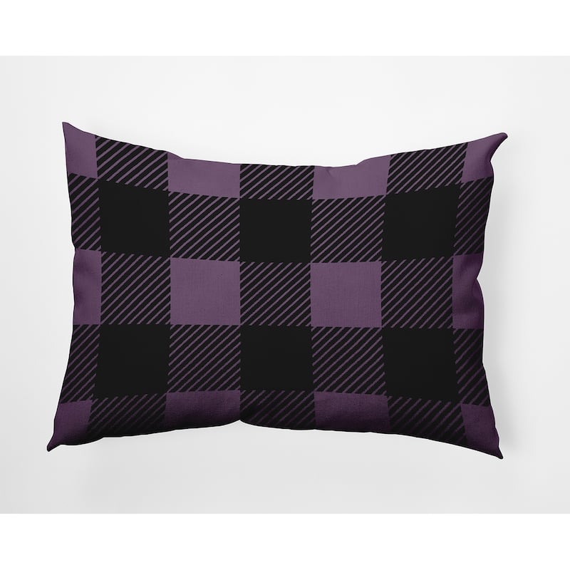 Buffalo Plaid Indoor/Outdoor Throw Pillow - Larkspur - 14" x 20"