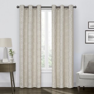 Eclipse Hazel Geometric Blackout Window Panel