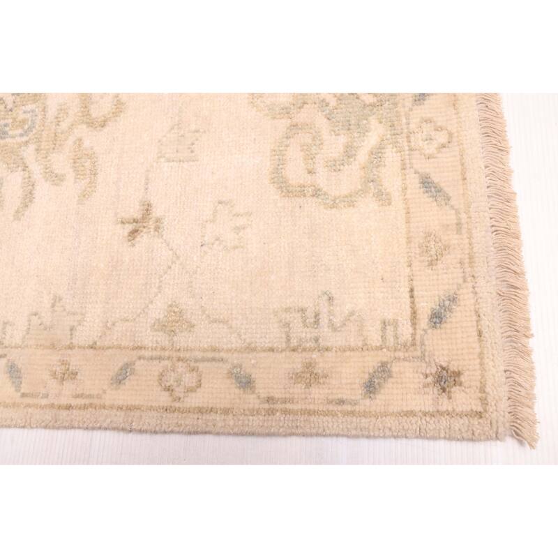 ECARPETGALLERY Hand-knotted Modern Oushak Beige Wool Rug - 7'11 x 9'11