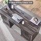 preview thumbnail 21 of 28, 60" Farmhouse Executive Desk, Wood Home Office Desk, Computer Desk