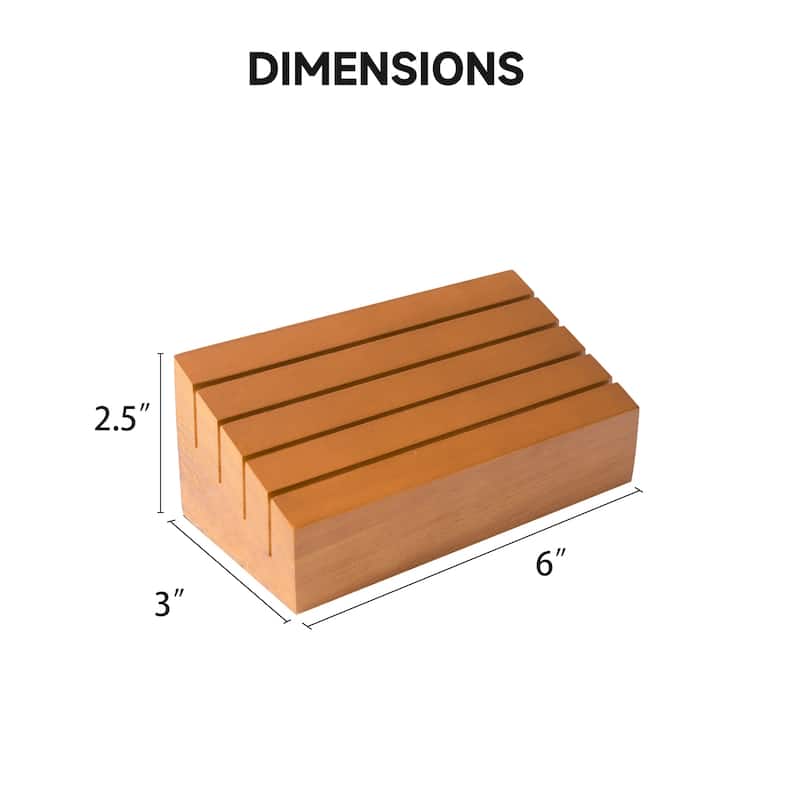 GSE™ Set of 2 Wooden Playing Card Holders, 6" Card Game Trays/Racks Organizer Set for Kids Seniors Adults