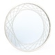 Metal Frame Round Accent Wall Mirror Silver - 24