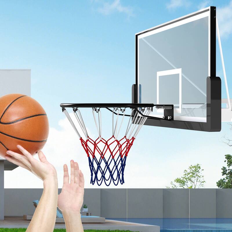 Costway 18" Basketball Rim with Double Springs & All Weather Net for - See Details