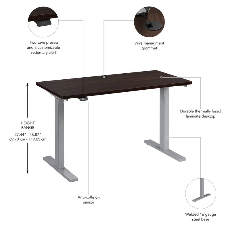 Bush Business Furniture Move 60 Series 48x24 Adjustable Standing Desk