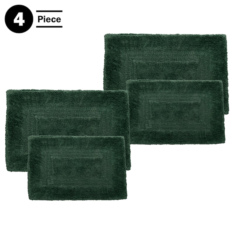 Bathroom Rugs - Cotton Bathroom Mat Set by Lavish Home