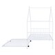 preview thumbnail 42 of 45, Metal Adorable House Twin Size House Bed with Twin Size Trundle Bed,Kids and Baby