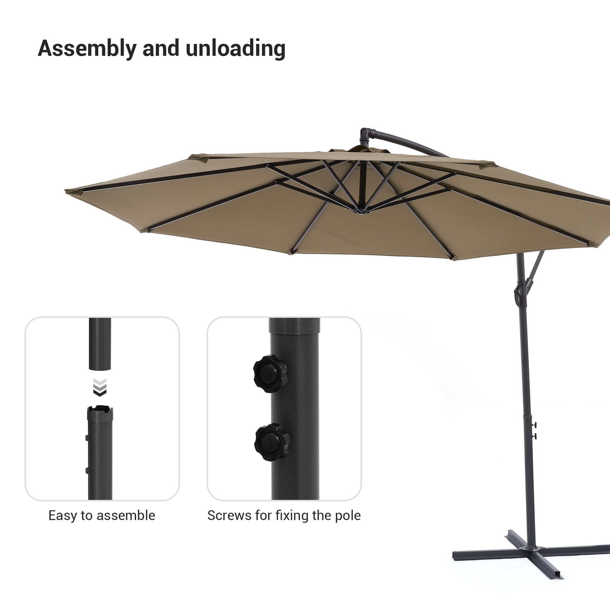 deck mounted patio umbrella Adjustable Base Clamp Stand ✓ Serious stability for serious Size:171cm (45-55kg) Size_25/25.5 Umbrella Argos Garden Table