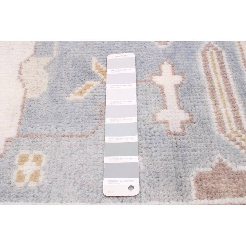 ECARPETGALLERY Hand-knotted Royal Oushak Grey Wool Rug - 8'3 x 9'10