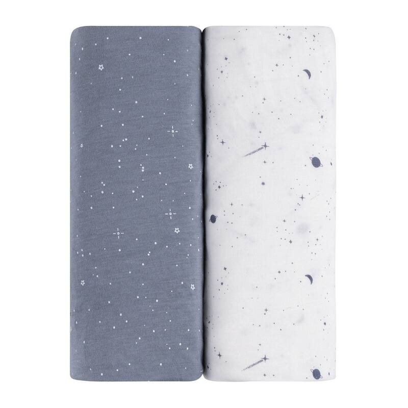 Ely's & Co. Baby Fitted Changing Pad Cover - Cradle Sheet Set - 2 Pack - 32" x 16"