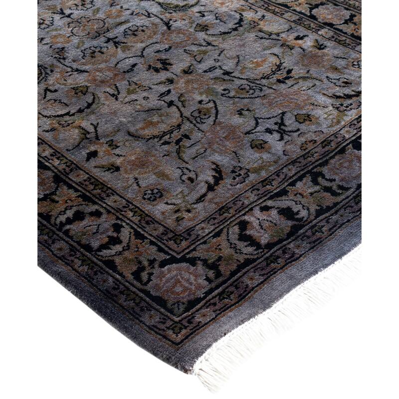Overdyed One-of-a-Kind Hand-Knotted Area Rug - Gray - 2' 7" x 13' 5"