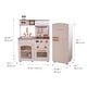 preview thumbnail 6 of 16, Teamson Kids Wooden Pretend Play Kitchen with Sink, Oven, Modular Fridge, and 14 Pcs Accessories for Age 3-5 Toddlers