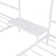 preview thumbnail 14 of 12, Metal Double Twin Size Triangular House Beds with Built-in Table, Use as Platform Beds or Sofa Beds with Roof