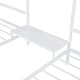 preview thumbnail 8 of 6, Metal Double Twin Size Triangular House Beds with Built-in Table,White