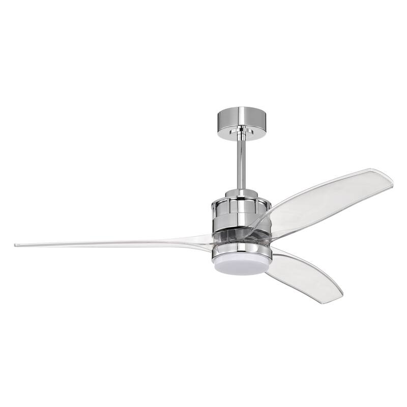 Murdo Sleek Modern 3-Blade LED Lighted Ceiling Fan with Remote