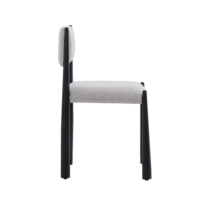 Manhattan Comfort Lennor Metal Boucle Side Chair Set of 2