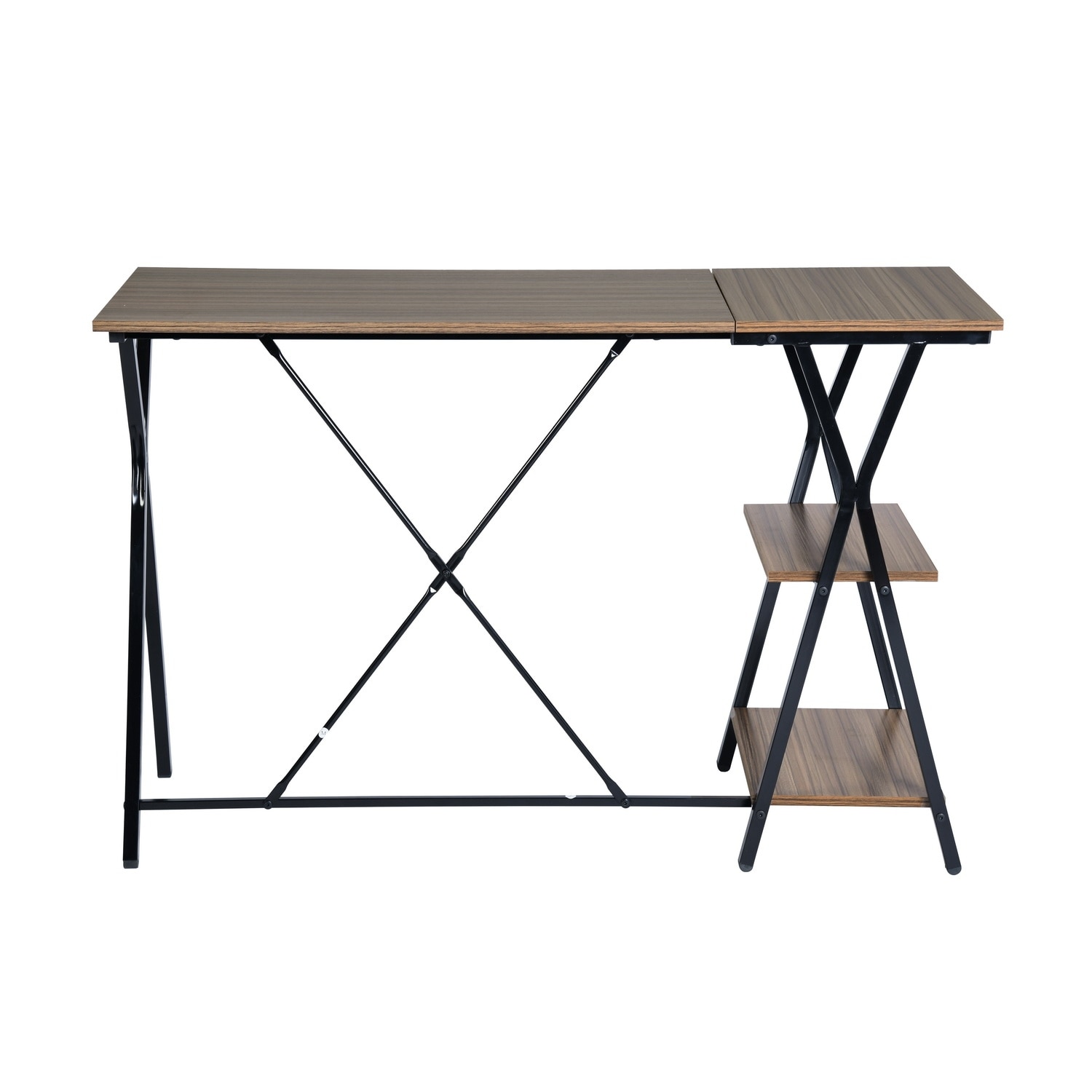 Balsam 47.2'' Wide Reversible Desk with 2 Shelves