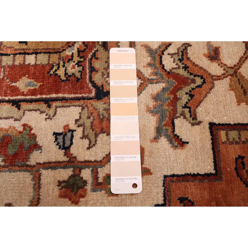 ECARPETGALLERY Hand-knotted Jules Sultane Ivory Wool Rug - 7'9 x 9'11