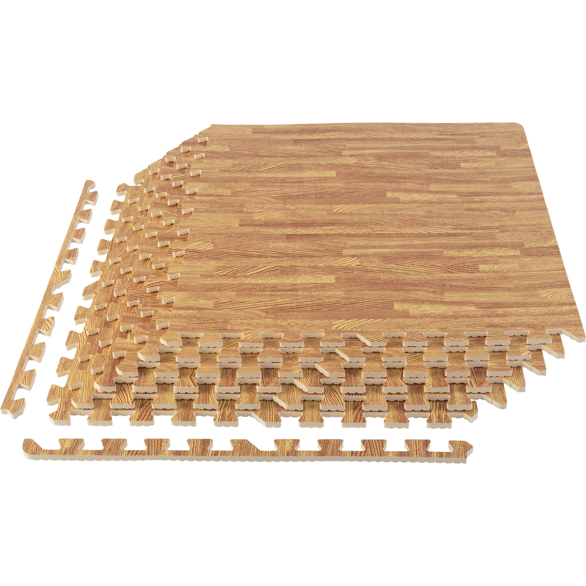 Stalwart EVA Foam Floor Tiles 6 Pack 24 SQFT Woodgrain Puzzle Mats Gray On Sale Bed Bath Beyond 39038623