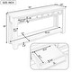 preview thumbnail 9 of 47, Merax Rustic Console Table with Storage Drawers and Bottom Shelf