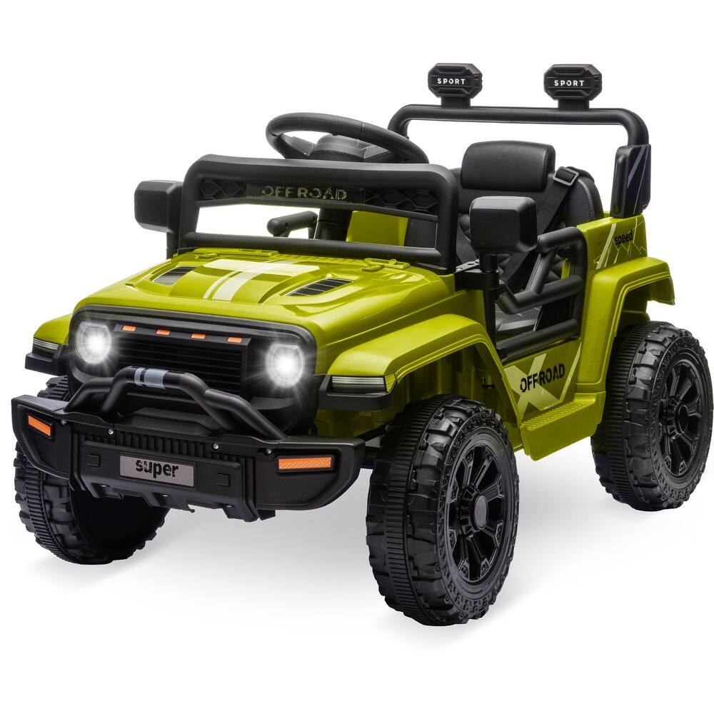 12V Electric Kids Ride on Truck, Toy Vehicle with Remote Control for Best Kids Gift