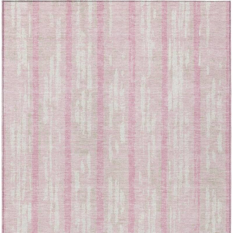 HomeRoots Striped Transitional Rectangle Outdoor Rug