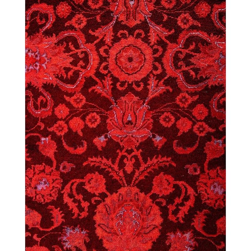 Fine Vibrance, One-of-a-Kind Hand-Knotted Area Rug - Red, 8' 2" x 10' 6" - 8' 2" x 10' 6"