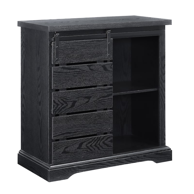 Middlebrook Kujawa 32-inch Sliding Slat Door Cabinet