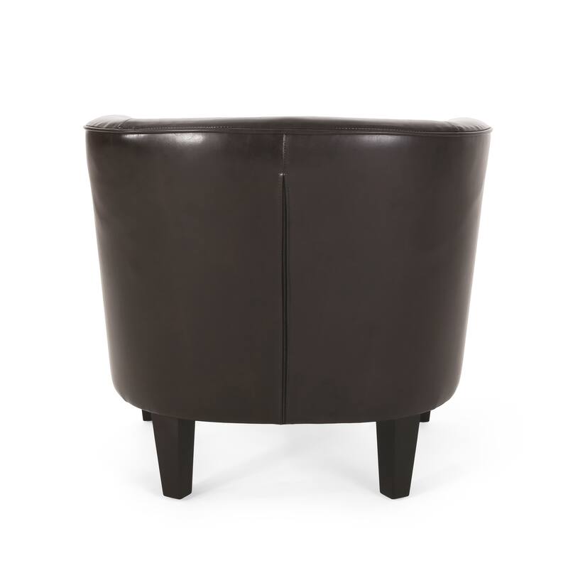 Aiden Bonded Leather Club Chair by Christopher Knight Home
