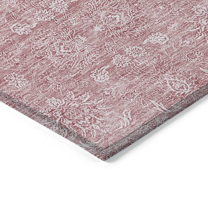 HomeRoots Floral Transitional Rectangle Outdoor Rug