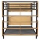 preview thumbnail 27 of 30, 2 In 1 Metal Full over Full Bunk Bed with Storage Bookcase,Ladder and Guardrail
