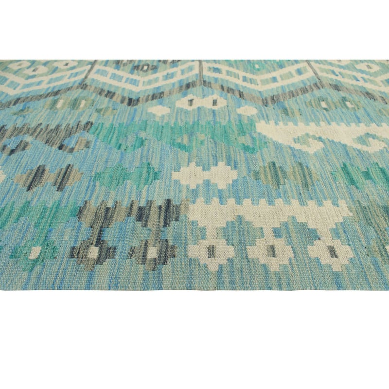 Flatweave Ruth Lt. Blue/Ivory Rug - 5'10" x 7'10"
