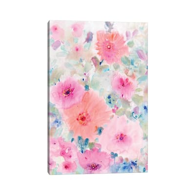 iCanvas "Bright Floral Design II" by Tim OToole Canvas Print