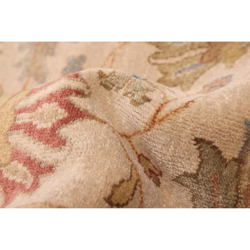 ECARPETGALLERY Hand-knotted Jules Serapi Beige, Ivory Wool Rug - 8'11 x 11'10