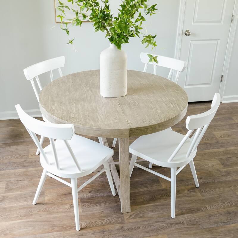 Plank and Beam Solid Wood Windsor Dining Chair - Set of 2