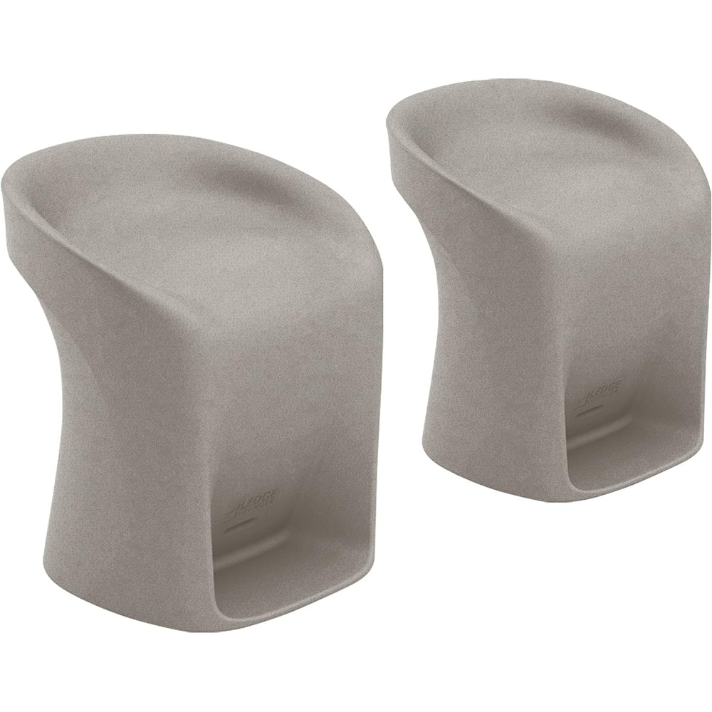 Ledge Lounger In Pool Barstools, Outdoor Patio, 22" Height - Set of 2