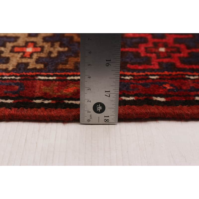 ECARPETGALLERY Hand-knotted Andelz Red Wool Rug - 3'5 x 6'7