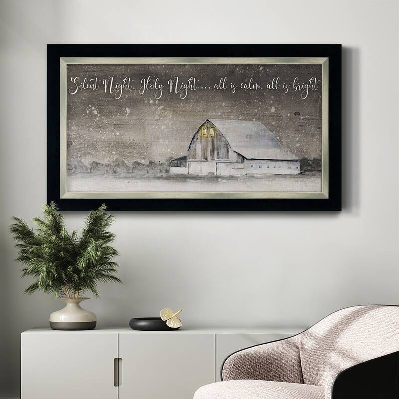 Silent Night Premium Framed Canvas- Ready to Hang