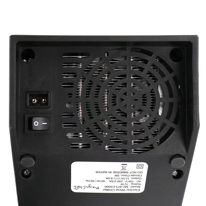 MegaChef Electric Wine Chiller with Digital Display - Compact