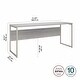 preview thumbnail 24 of 63, Hybrid 72W x 24D Computer Table Desk by Bush Business Furniture