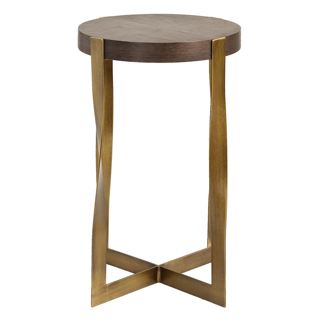 Side Accent Table - 24" - Brass Finish