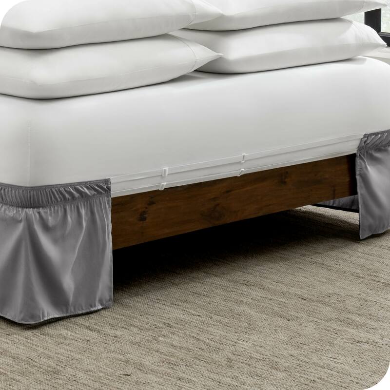Bare Home Adjustable Wrap Around Bed Skirt