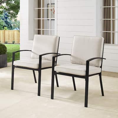 Crosley Kaplan 2Pc Outdoor Dining Chair Set - 24.75"W x 24.75"D x 37"H