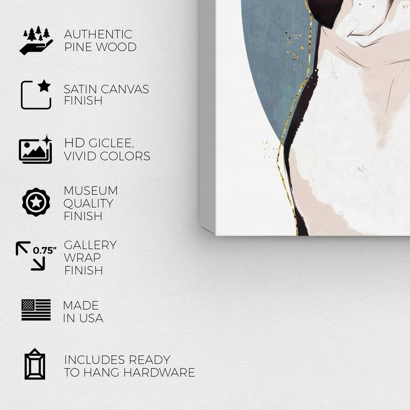Wynwood Studio Canvas Fashion and Glam Floral Dog Portrait White and Light Blue Modern & Contemporary Wall Art Canvas Print