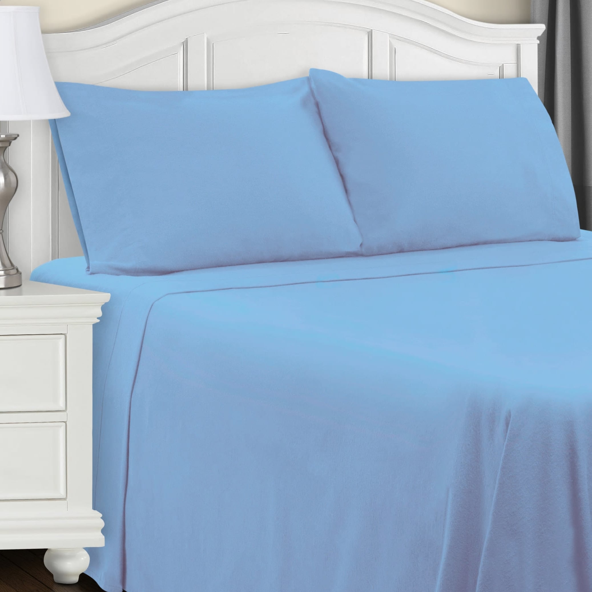 KING SIZE BED FLANNELETTE SHEET SET WAVE BLUE ORANGE RETRO 100% COTTON WARM SOFT 