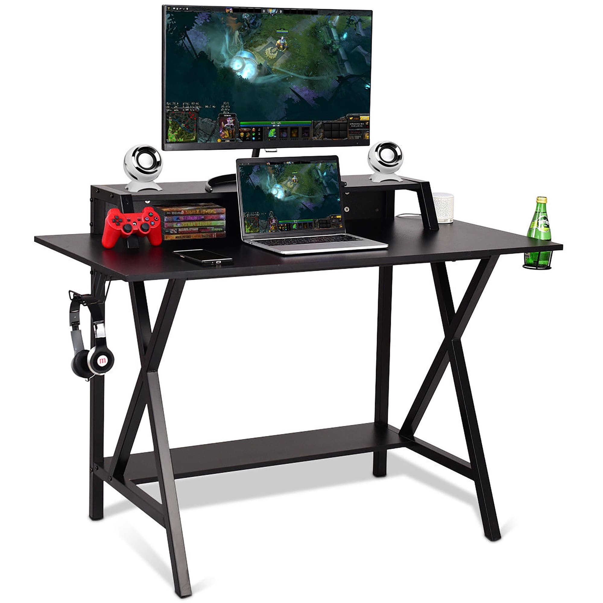 Details about   48" E-sports Computer Desk Gaming Table Racing Style Laptop Home Office BF Gift 