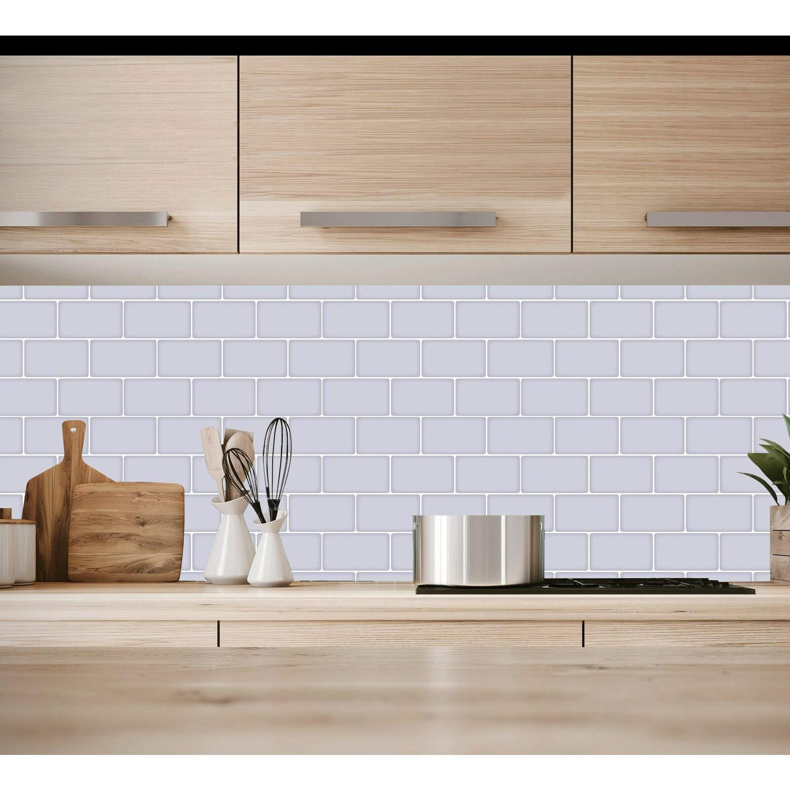 Art3d Subway Tiles Peel and Stick Backsplash, Stick on Tiles Kitchen  Backsplash (10 Tiles, Thicker Version) - On Sale - Bed Bath & Beyond -  33703040