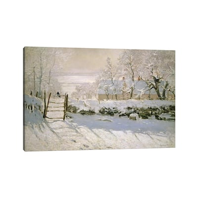 iCanvas "The Magpie, 1869 " by Claude Monet Canvas Print
