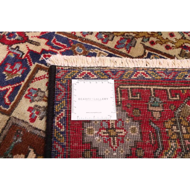 ECARPETGALLERY Hand-knotted Kayseri Vintage Cream, Sage Wool Rug - 5'11 x 9'8