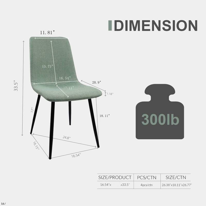 5-Piece Wood Kitchen Dining Table Set, Dining Table Set with Waterproof High-Back Chairs, Anti-Slip Feet